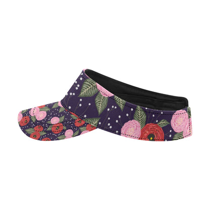 Camellia Pattern Print Design CM02 Unisex Sun Visor