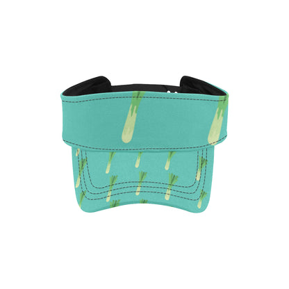 Leek Pattern Print Design 01 Unisex Sun Visor