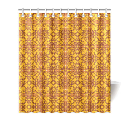Octopus Background Design Print Shower Curtain