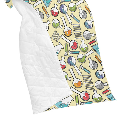 Chemical Pattern Print Design 04 Premium Quilt