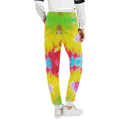 Tie Dye Rainbow Themed Print Unisex Sweatpants