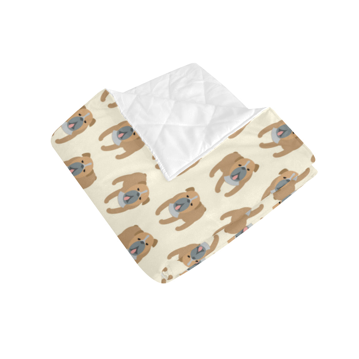 Bulldogs Pattern Print Design 01 Premium Quilt
