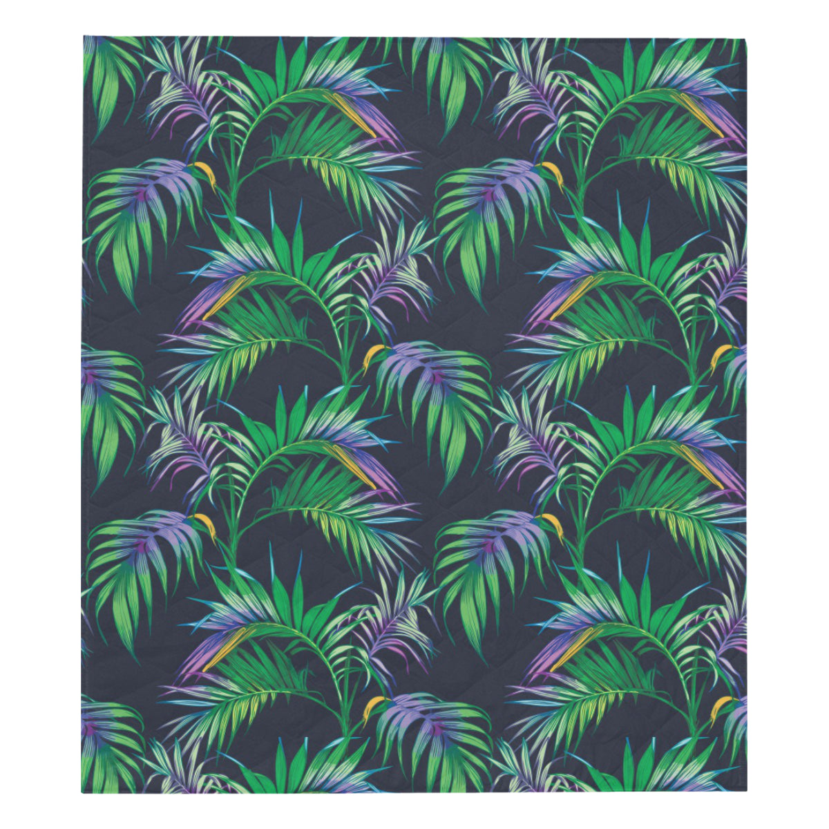 Palm Leaves Pattern Print Design PL04 Premium Quilt