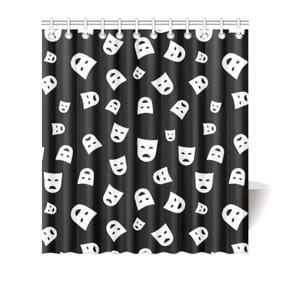 Acting Mask Pattern Print Design 03 Shower Curtain