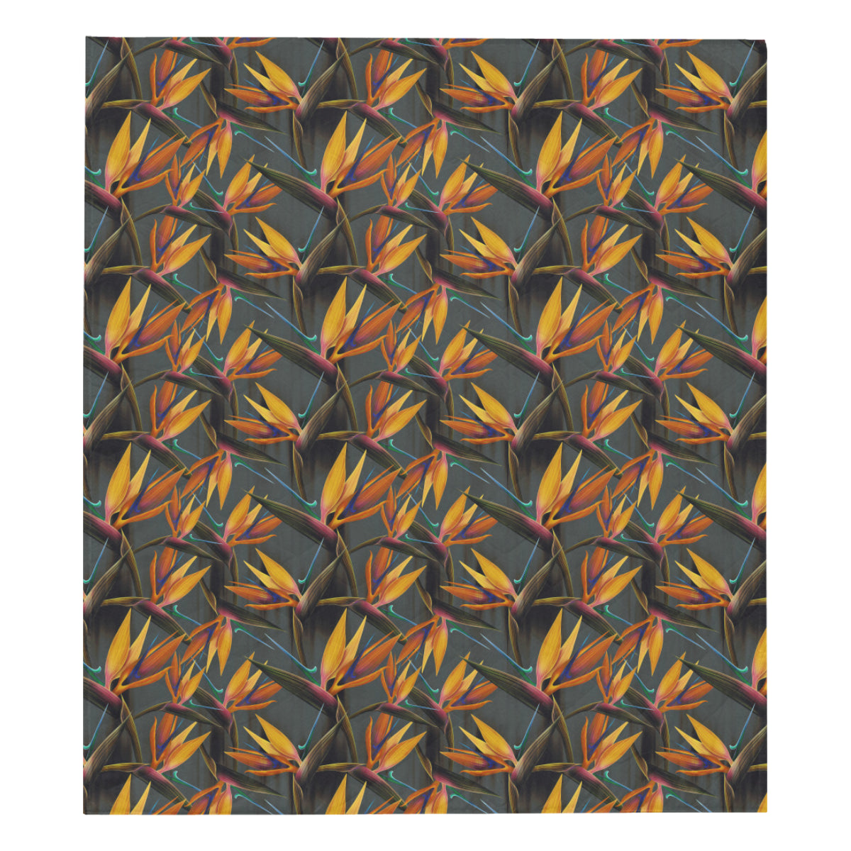 Bird Of Paradise Pattern Print Design 01 Premium Quilt