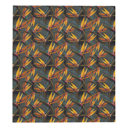 Bird Of Paradise Pattern Print Design 01 Premium Quilt