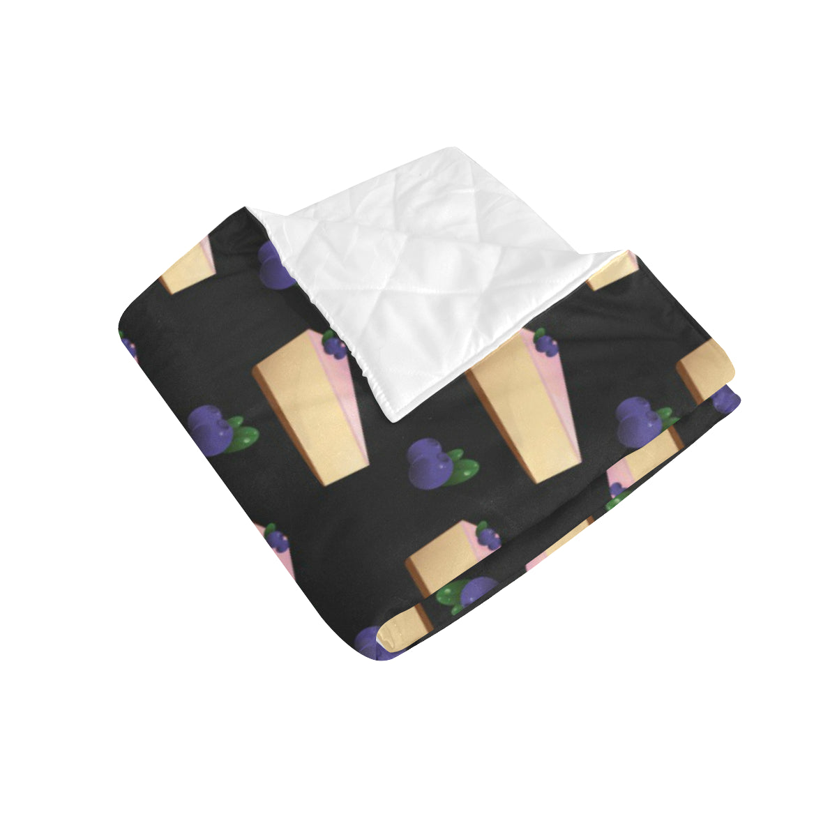 Cheesecake blueberry Pattern Print Design CK01 Premium Quilt