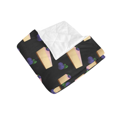 Cheesecake blueberry Pattern Print Design CK01 Premium Quilt