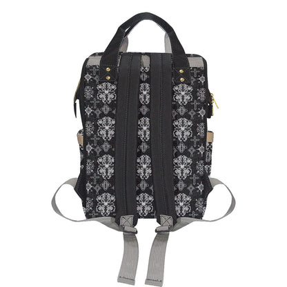 Cross Pattern Print Design 04 Diaper Bag Backpack