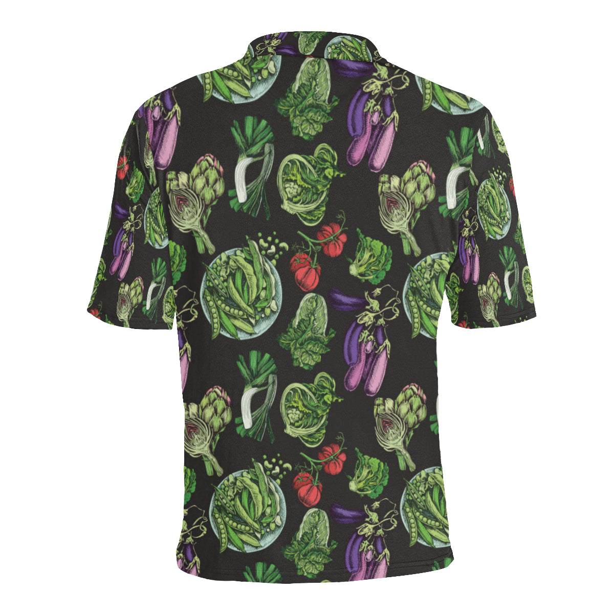Lettuce Pattern Print Design 01 Men Polo Shirt