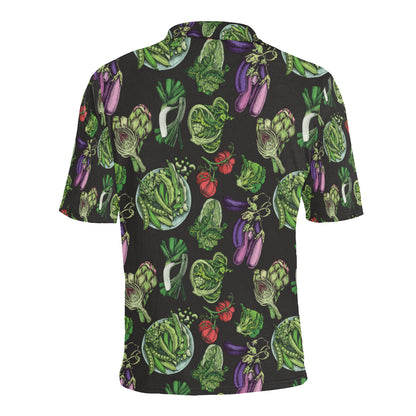 Lettuce Pattern Print Design 01 Men Polo Shirt