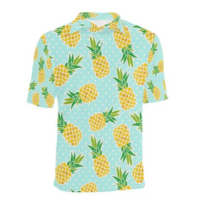 Pineapple Pattern Print Design PP01 Men Polo Shirt