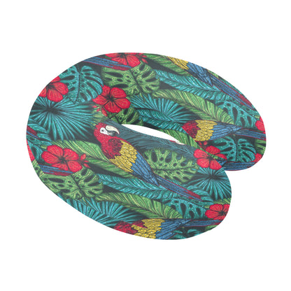 Parrot Pattern Print Design A05 U-Shaped Travel Neck Pillow