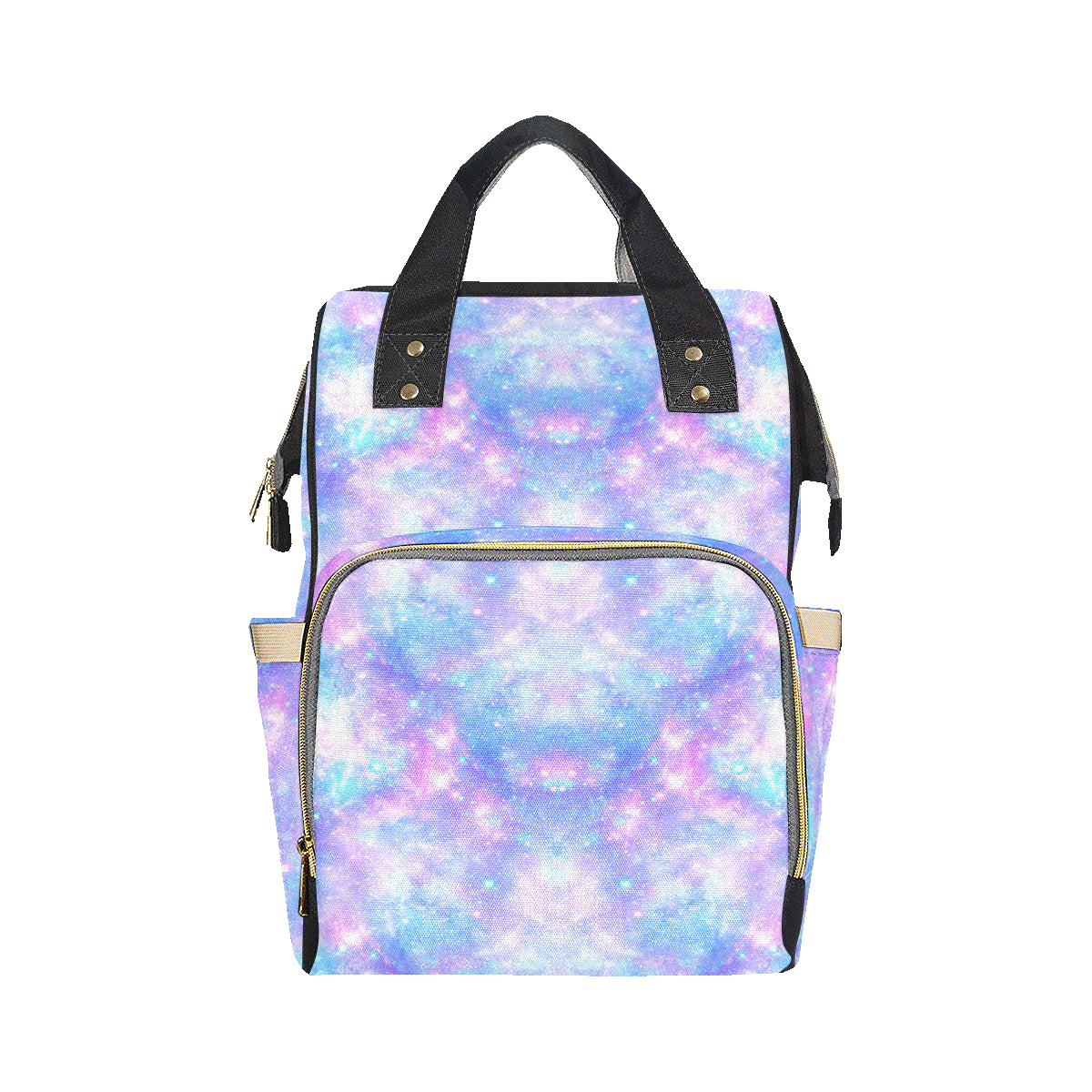 Galaxy Stardust Pastel Color Print Diaper Bag Backpack