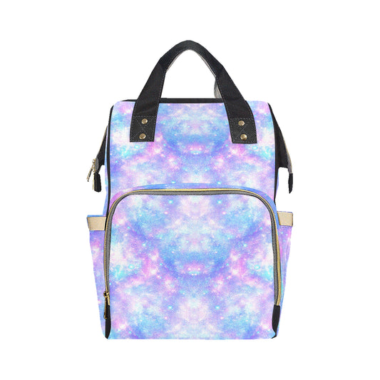 Galaxy Stardust Pastel Color Print Diaper Bag Backpack