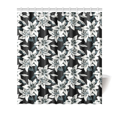 Lily Pattern Print Design 03 Shower Curtain