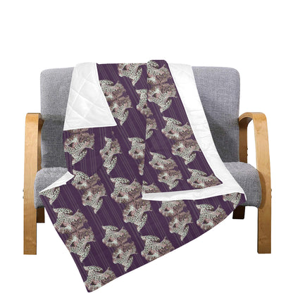 Leopard Pattern Print Design 01 Premium Quilt