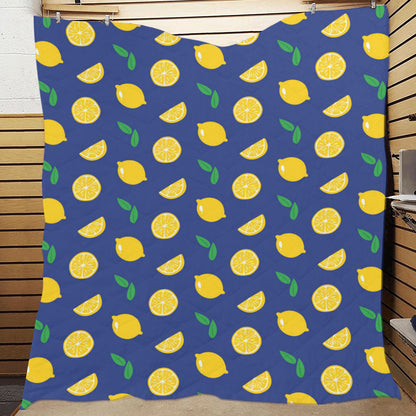 Citrus  Pattern Print Design 02 Premium Quilt