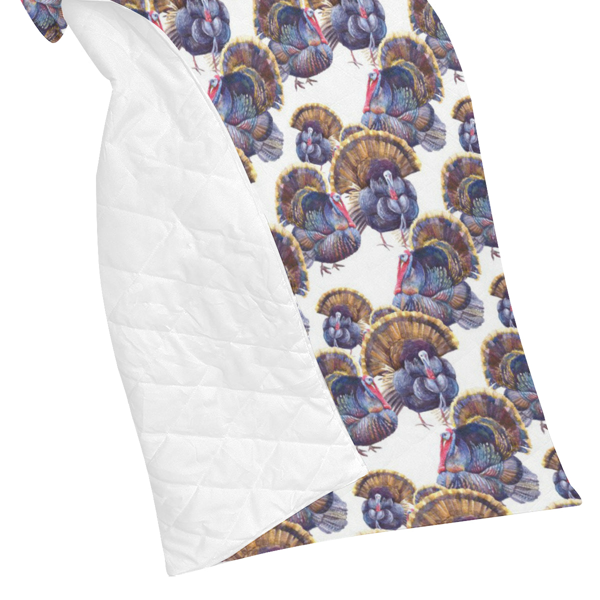 Turkey Pattern Print Design 01 Premium Quilt
