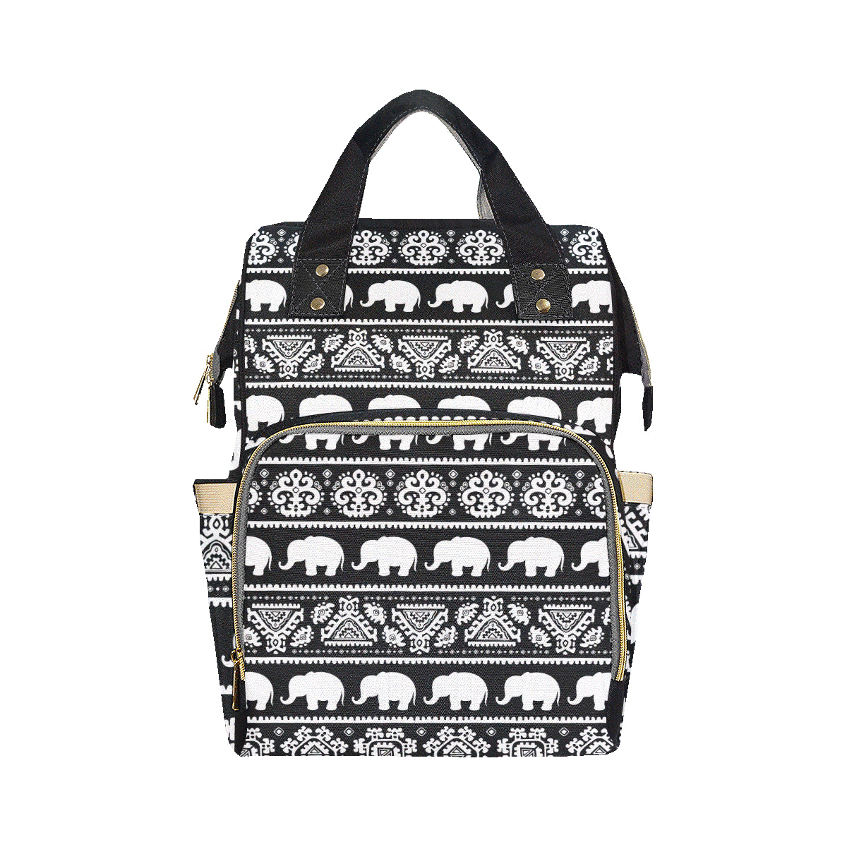 Elephant Pattern Diaper Bag Backpack