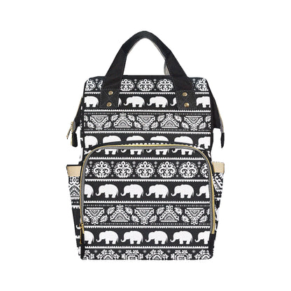 Elephant Pattern Diaper Bag Backpack