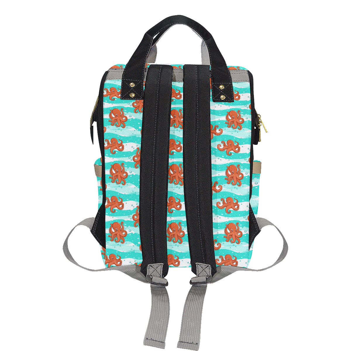 Octopus Cute Design Print Themed Diaper Bag Backpack