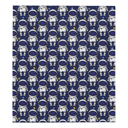 Astronaut Pattern Print Design 01 Premium Quilt