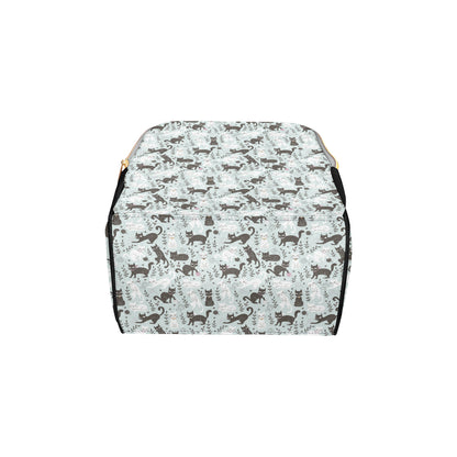 Cat Pattern Print Design 08 Diaper Bag Backpack