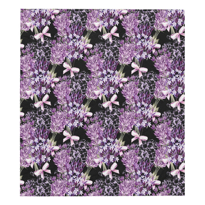 Lavender Pattern Print Design LV06 Premium Quilt