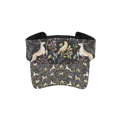 Deer Floral Jungle Unisex Sun Visor