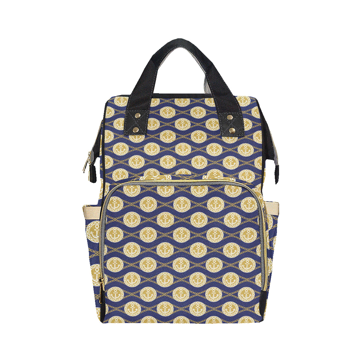 Anchor Luxury Pattern Diaper Bag Backpack