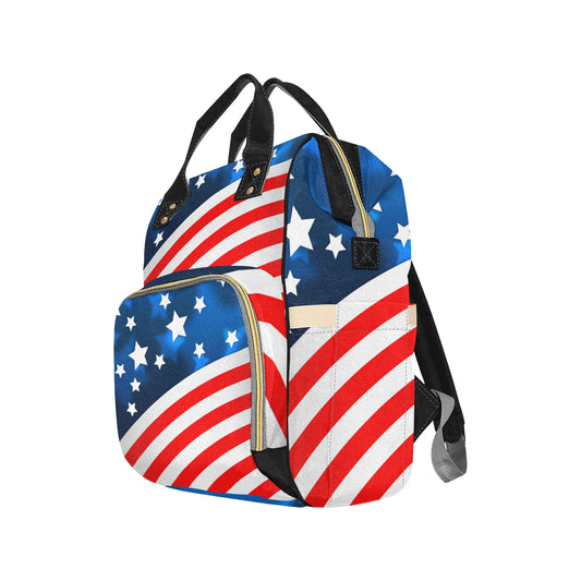 American flag Style Diaper Bag Backpack