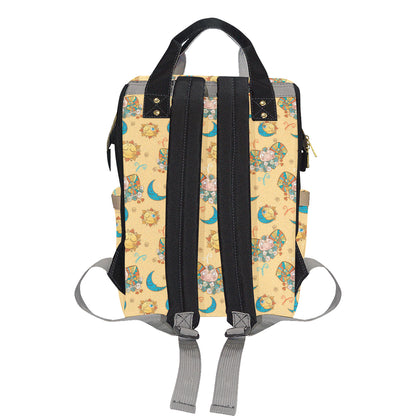 Aries Zodiac Pattern Print Design 03 Diaper Bag Backpack