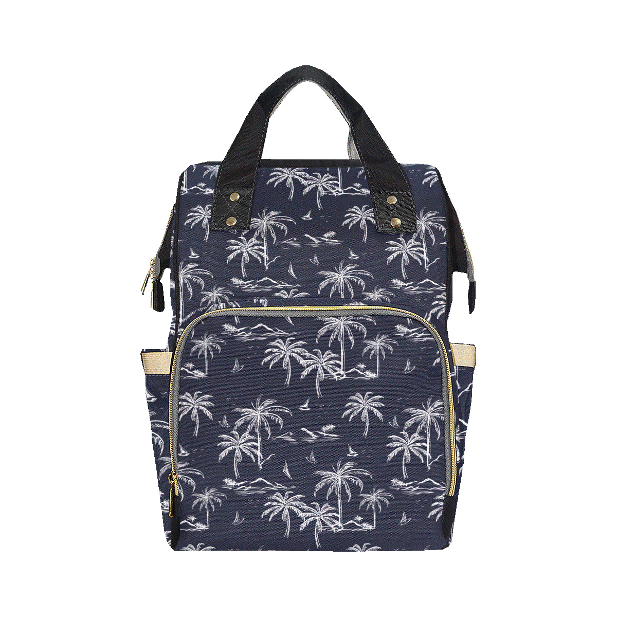Pacific island Pattern Print Design A02 Diaper Bag Backpack