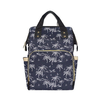 Pacific island Pattern Print Design A02 Diaper Bag Backpack