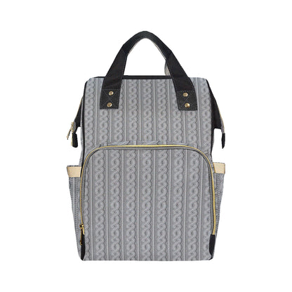 Cable Knit Pattern Print Design 01 Diaper Bag Backpack