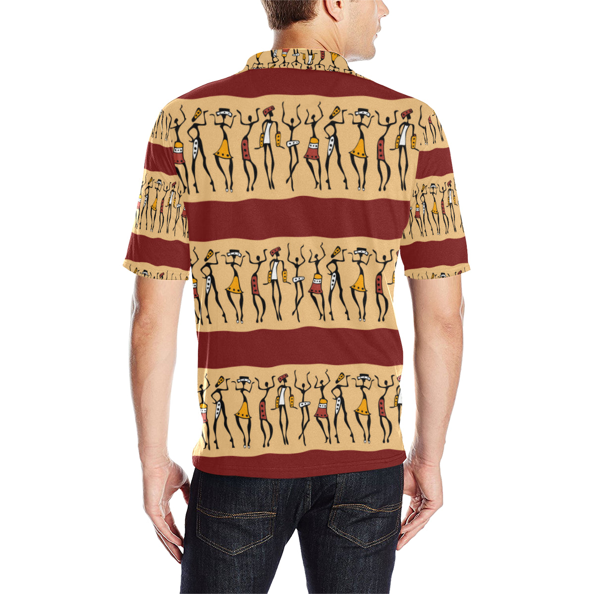 African People Men Polo Shirt
