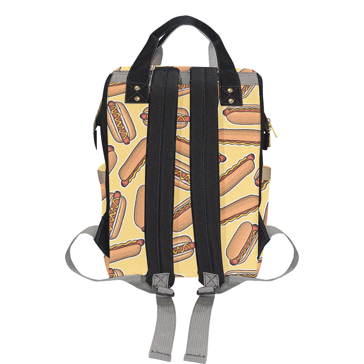 Hot Dog Pattern Print Design 01 Diaper Bag Backpack