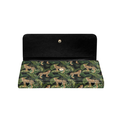 Cheetah Pattern Print Design 05 Women's Trifold Wallet