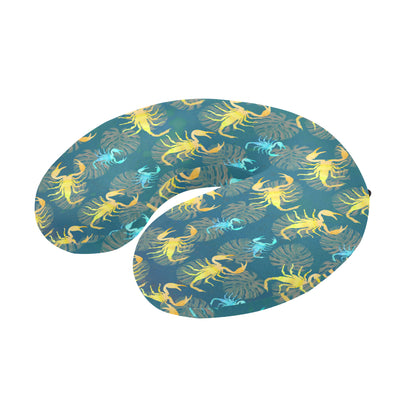 Scorpion Pattern Print Design 02 U-Shaped Travel Neck Pillow