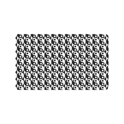 Yin Yang Classic Pattern Design Print Rubber Doormat