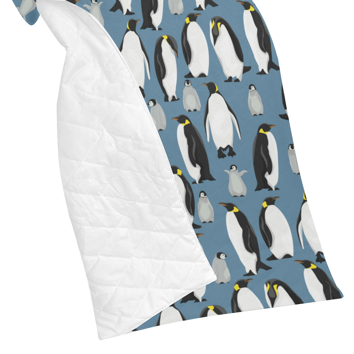 Penguin Pattern Print Design A03 Premium Quilt