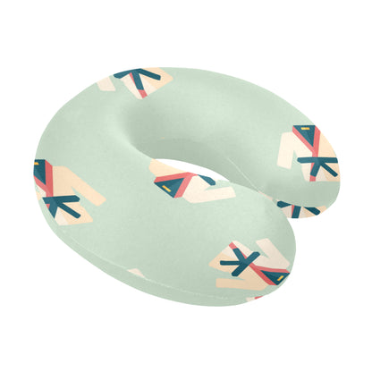 Karate Pattern Print Design 02 U-Shaped Travel Neck Pillow
