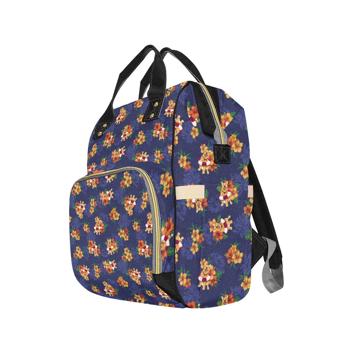 Hawaiian Themed Pattern Print Design H02 Diaper Bag Backpack