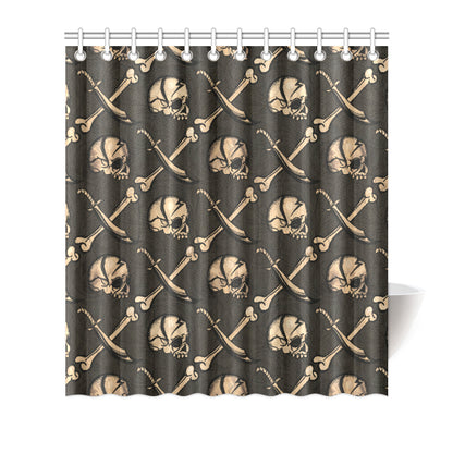 Pirate Pattern Print Design A03 Shower Curtain