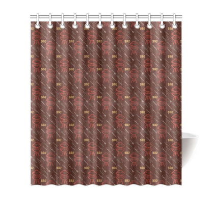 Barbecue Pattern Print Design 01 Shower Curtain