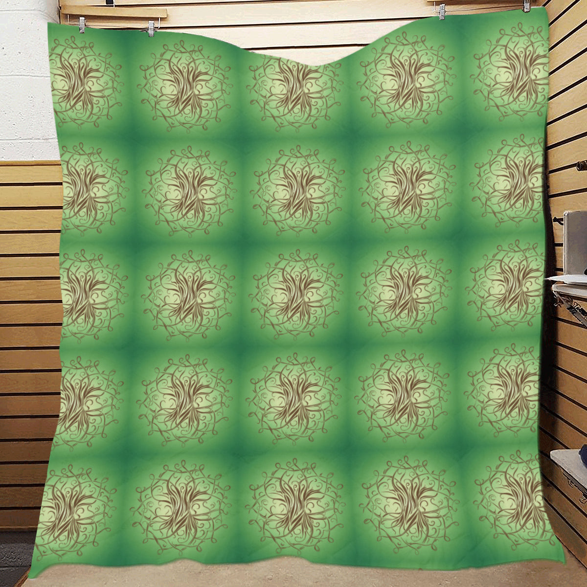 Celtic Pattern Print Design 05 Premium Quilt