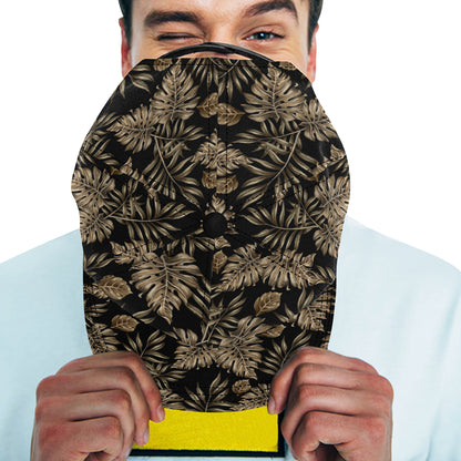 Brown Tropical Palm Leaves Snapback Cap