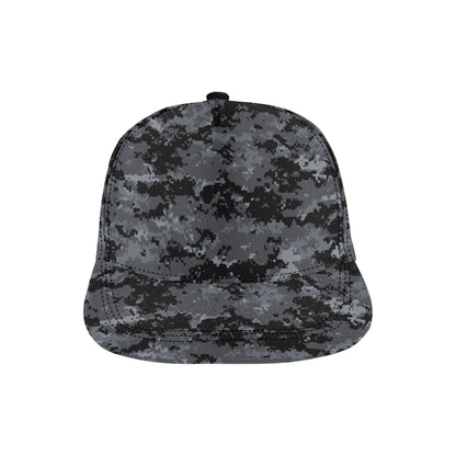 ACU Digital Black Camouflage Snapback Cap