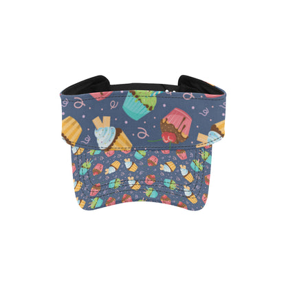 Cupcake Pattern Print Design 02 Unisex Sun Visor